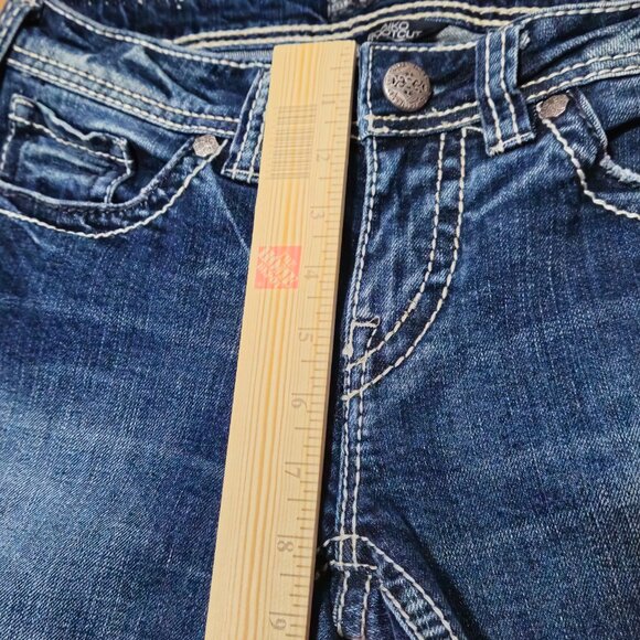 Silver Jeans AIKO Bootcut Denim Embroidered Med Wash Womens 30x32 Tag (28x33) - Picture 13 of 16